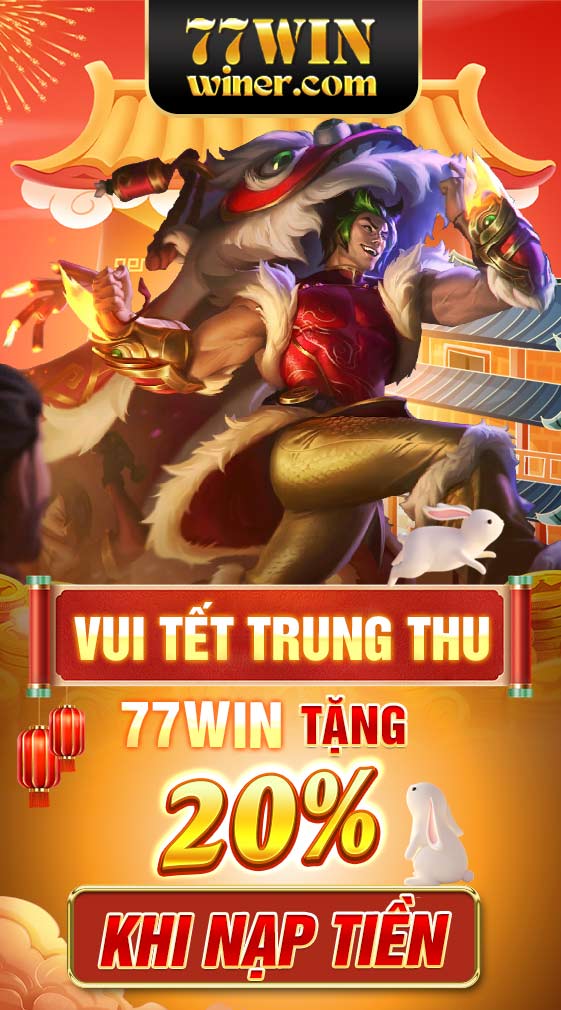 77Win - Vui tết trung thu khuyến mãi 20% giá trị thẻ nạp